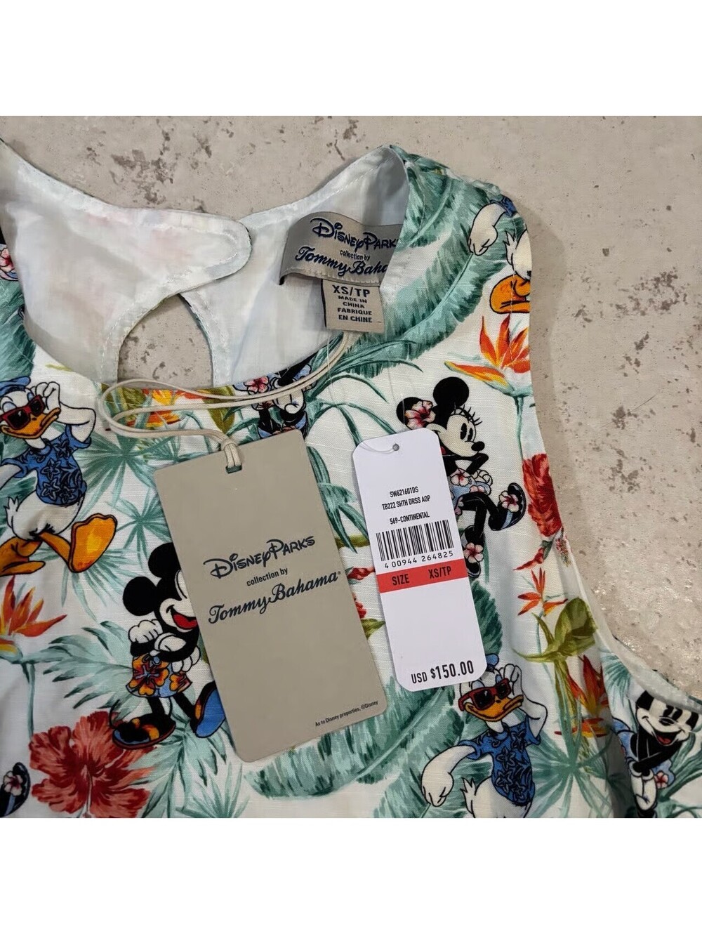 Disney Parks Tommy Bahama Sheath Dress Continental Size XS NWT - Picture 2 of 3